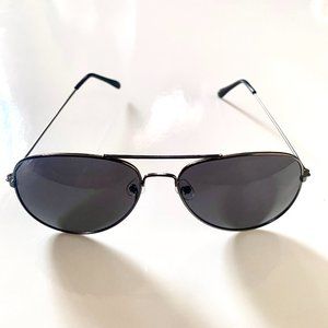 Black Aviator Sunglasses